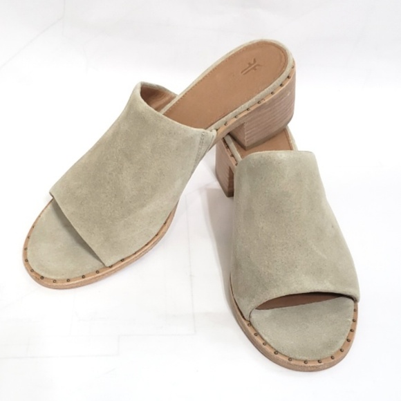 Frye Shoes - Frye Cindy Mule in cement suede